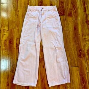 American Eagle stretch super high waist baggy wide leg pant